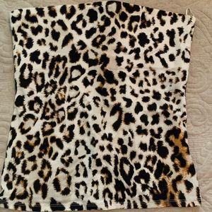 Strapless Cheetah Top NEW W TAGS